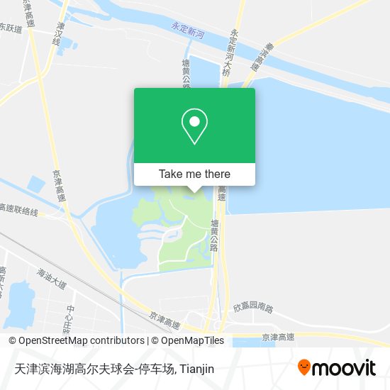 天津滨海湖高尔夫球会-停车场 map