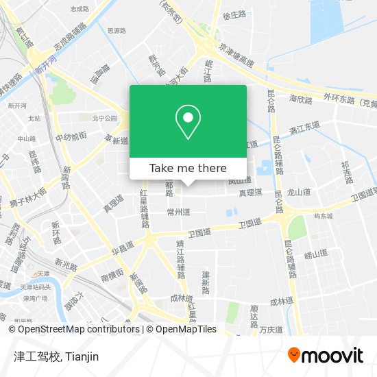 津工驾校 map