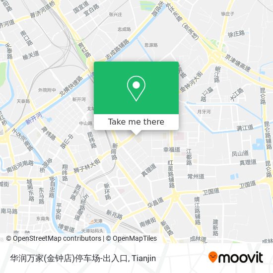 华润万家(金钟店)停车场-出入口 map