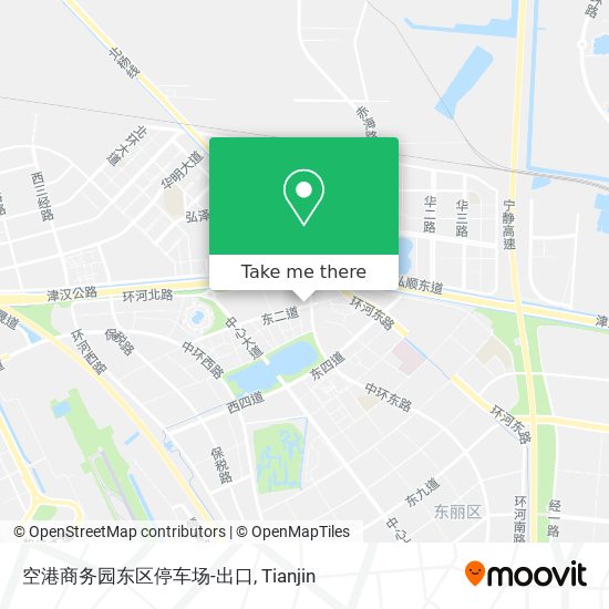 空港商务园东区停车场-出口 map