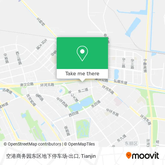 空港商务园东区地下停车场-出口 map