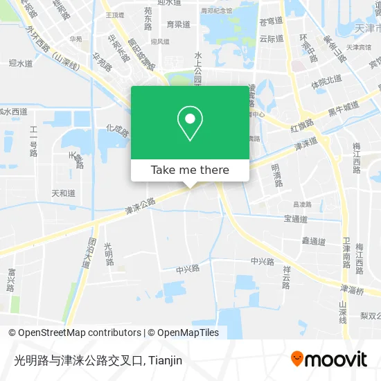 光明路与津涞公路交叉口 map