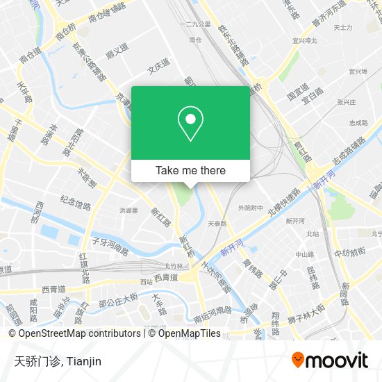 天骄门诊 map