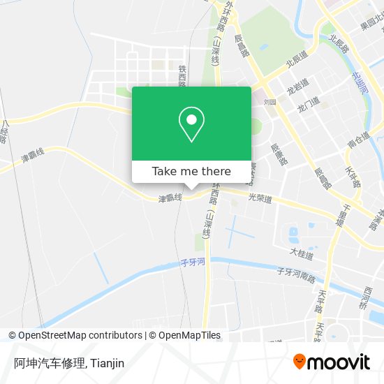 阿坤汽车修理 map