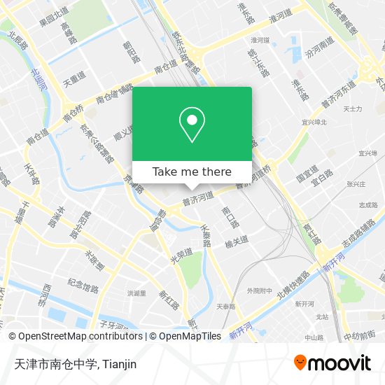 天津市南仓中学 map