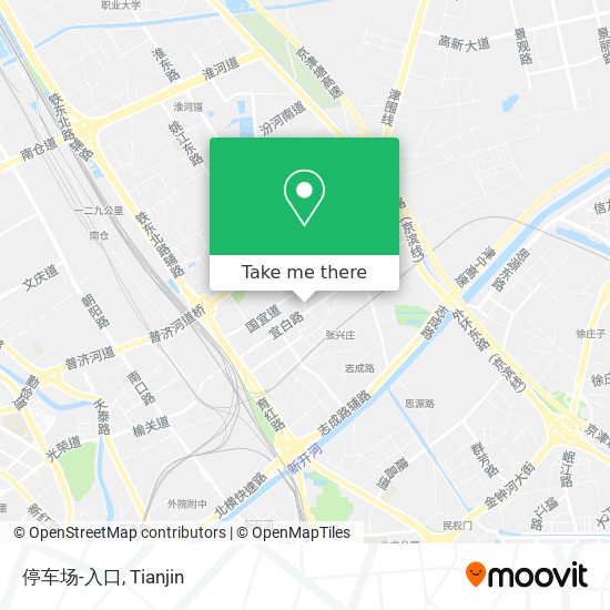 停车场-入口 map