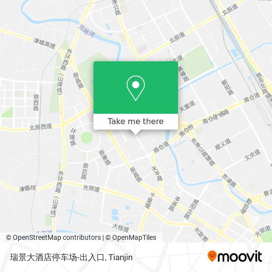 瑞景大酒店停车场-出入口 map
