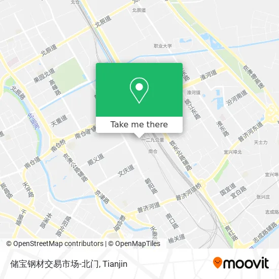 储宝钢材交易市场-北门 map