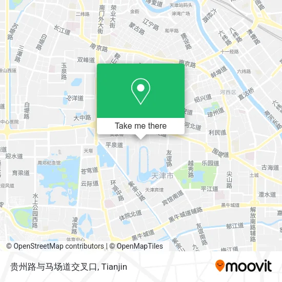 贵州路与马场道交叉口 map