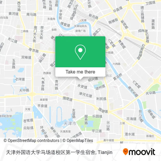 天津外国语大学马场道校区第一学生宿舍 map