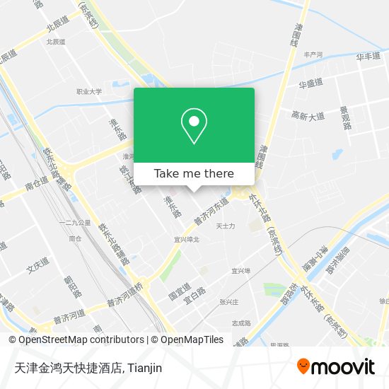 天津金鸿天快捷酒店 map