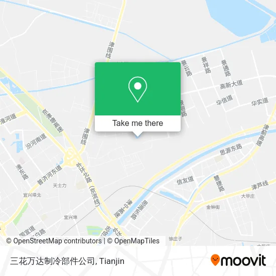 三花万达制冷部件公司 map