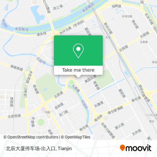 北辰大厦停车场-出入口 map