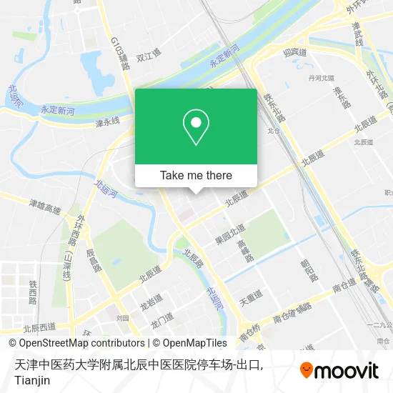 天津中医药大学附属北辰中医医院停车场-出口 map