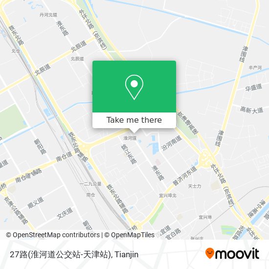 27路(淮河道公交站-天津站) map