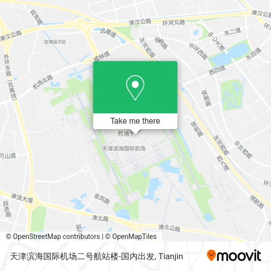天津滨海国际机场二号航站楼-国内出发 map