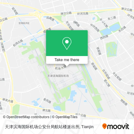 天津滨海国际机场公安分局航站楼派出所 map