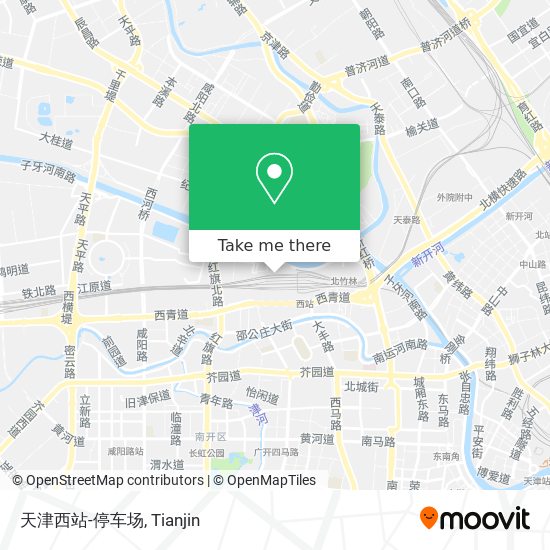 天津西站-停车场 map