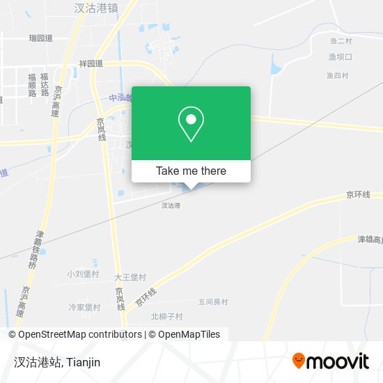 汊沽港站 map