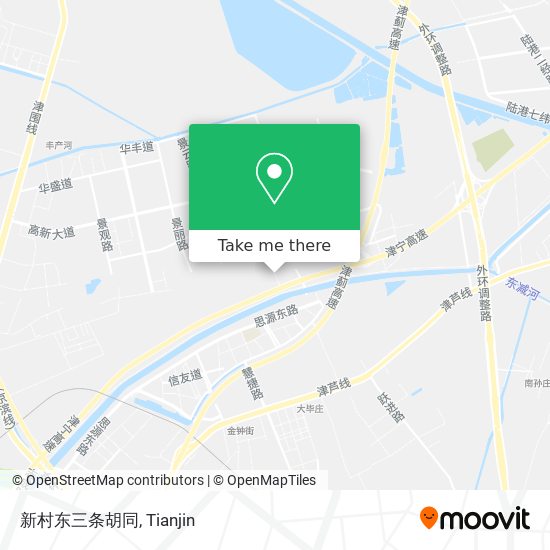 新村东三条胡同 map