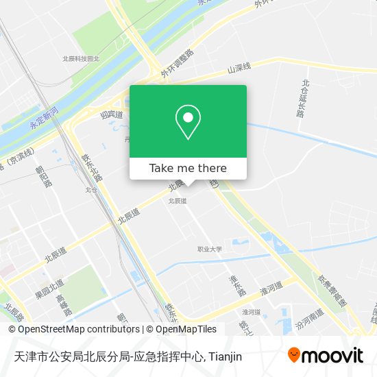 天津市公安局北辰分局-应急指挥中心 map