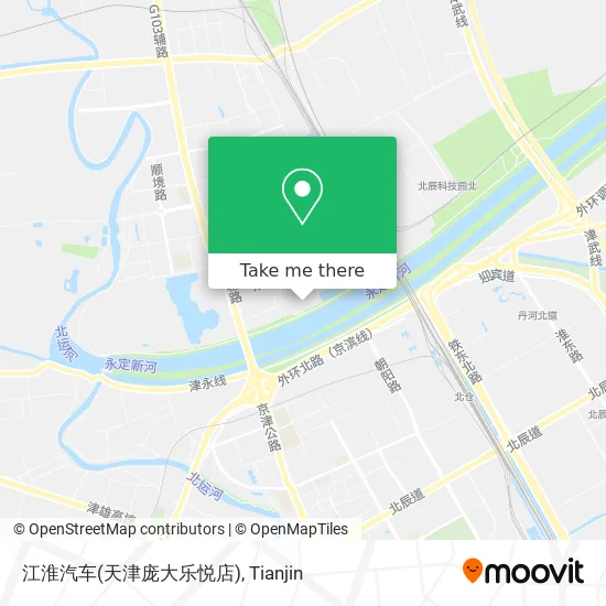 江淮汽车(天津庞大乐悦店) map
