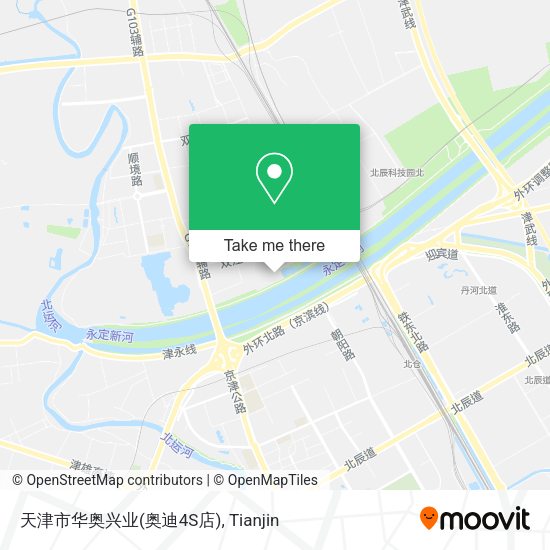 天津市华奥兴业(奥迪4S店) map