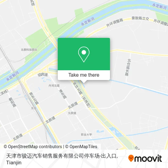 天津市骏迈汽车销售服务有限公司停车场-出入口 map