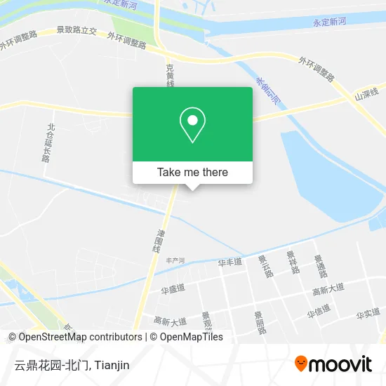云鼎花园-北门 map