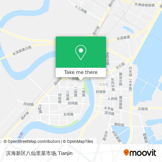 滨海新区八仙里菜市场 map