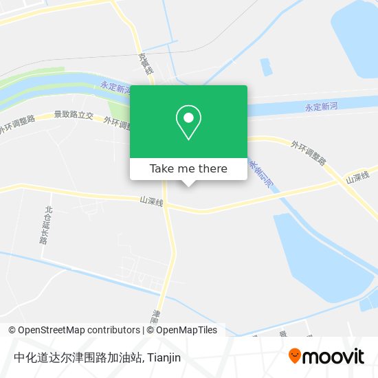 中化道达尔津围路加油站 map