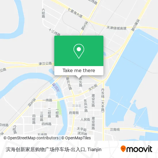 滨海创新家居购物广场停车场-出入口 map