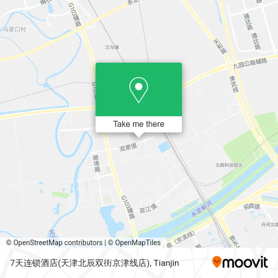 7天连锁酒店(天津北辰双街京津线店) map