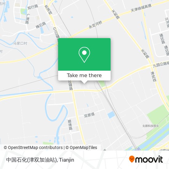 中国石化(津双加油站) map