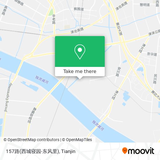 157路(西城寝园-东风里) map