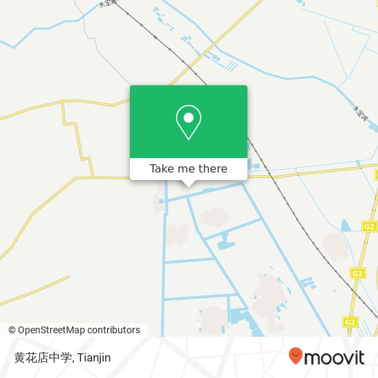 黄花店中学 map