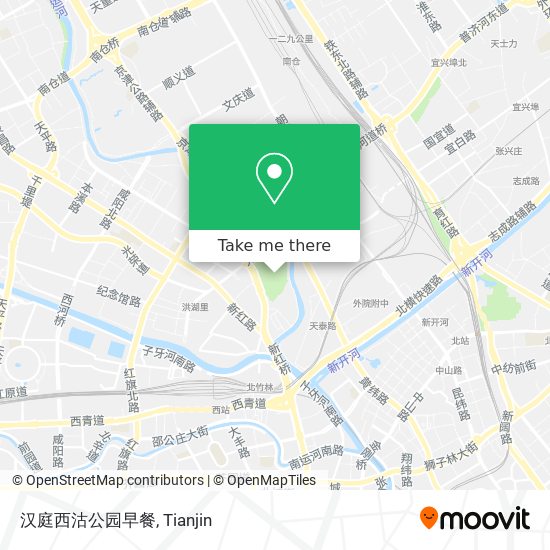 汉庭西沽公园早餐 map