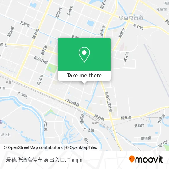 爱德华酒店停车场-出入口 map