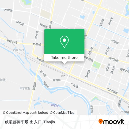 威尼都停车场-出入口 map