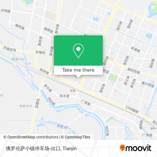 佛罗伦萨小镇停车场-出口 map