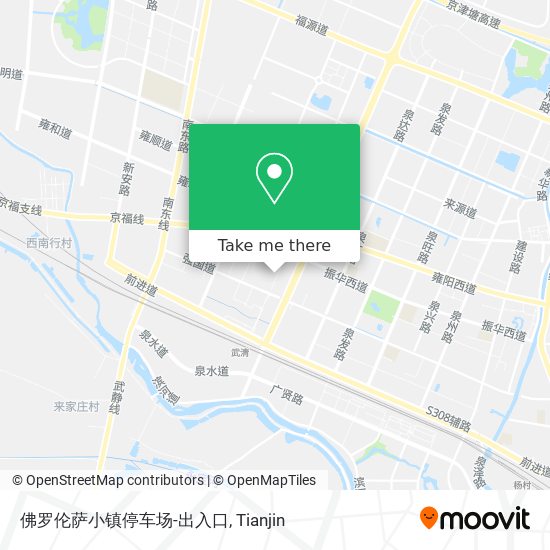 佛罗伦萨小镇停车场-出入口 map