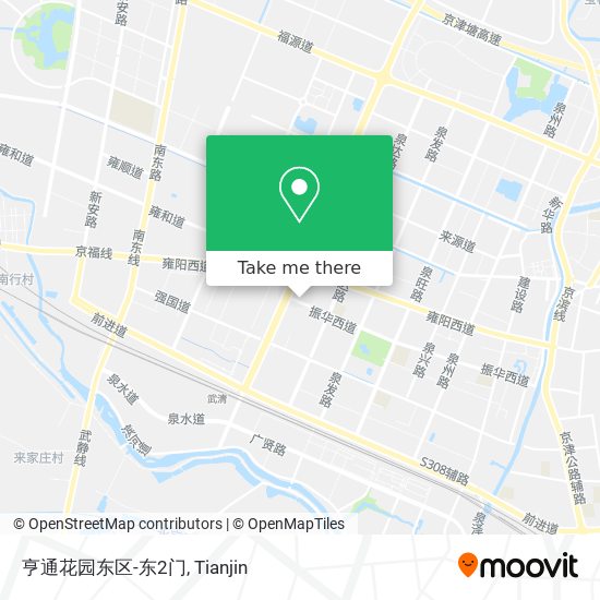 亨通花园东区-东2门 map