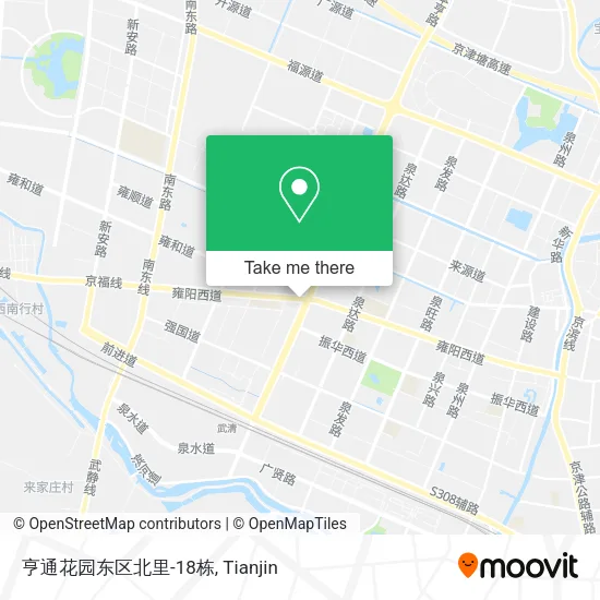亨通花园东区北里-18栋 map