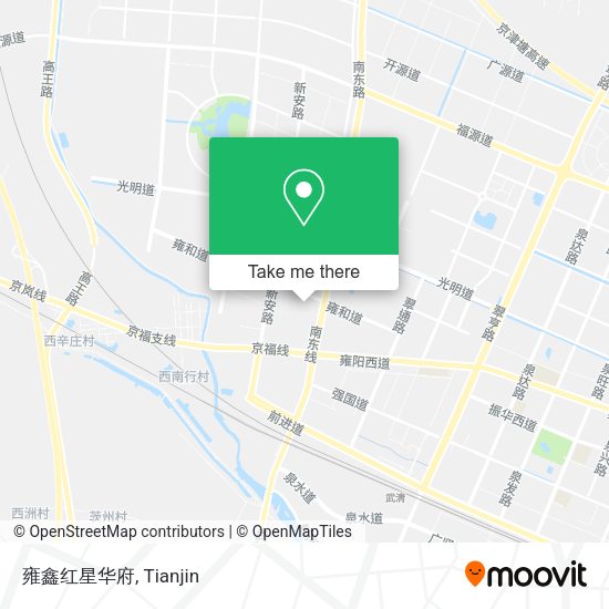 雍鑫红星华府 map