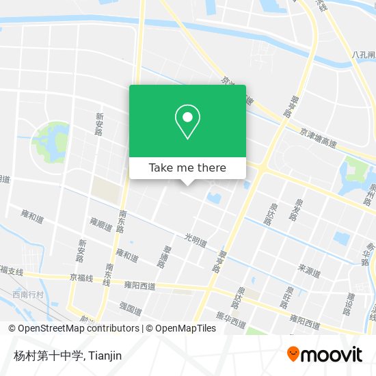杨村第十中学 map