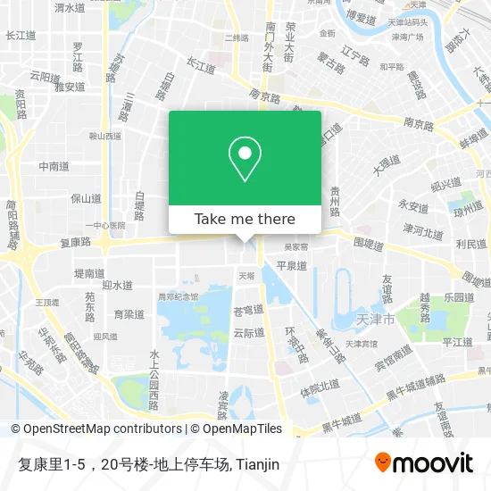复康里1-5，20号楼-地上停车场 map