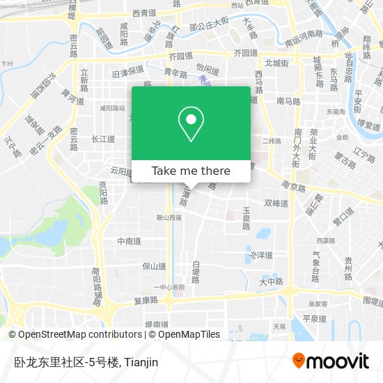 卧龙东里社区-5号楼 map