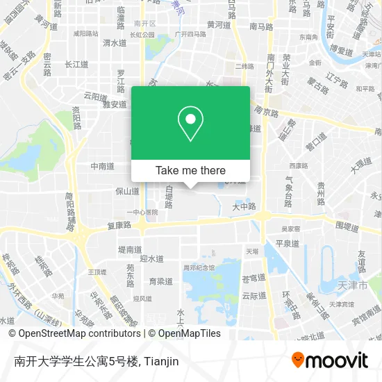 南开大学学生公寓5号楼 map
