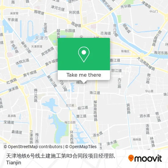 天津地铁6号线土建施工第R3合同段项目经理部 map