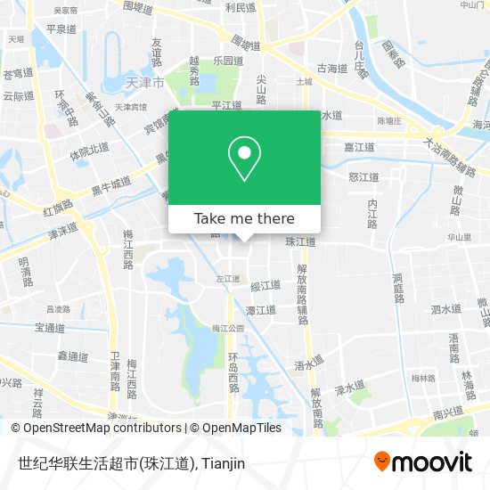 世纪华联生活超市(珠江道) map